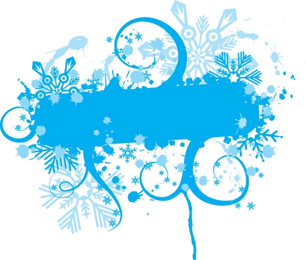 free vector Blue Floral Vector Graphic